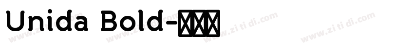 Unida Bold字体转换